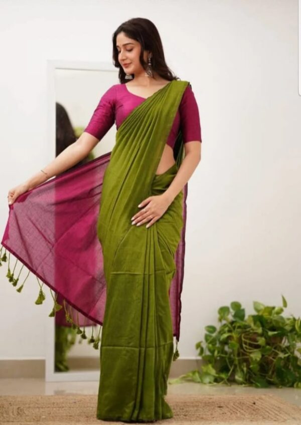 Cotton saree - Image 3